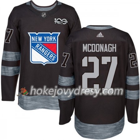 Pánské Hokejový Dres New York Rangers Ryan McDonagh 27 1917-2017 100th Anniversary Adidas Černá Authentic